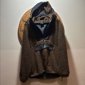 HUF Brown and Black Sherpa Jacket